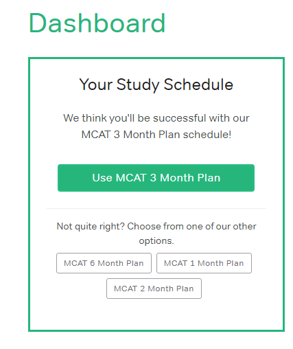 Magoosh MCAT course start page