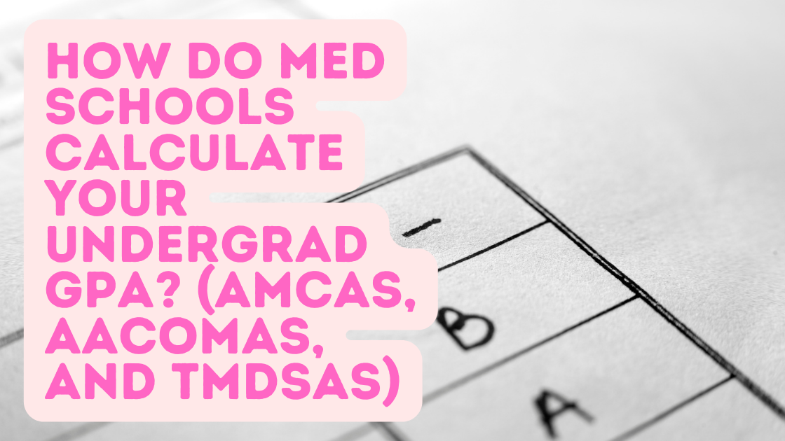 Do med schools recalculate GPA?