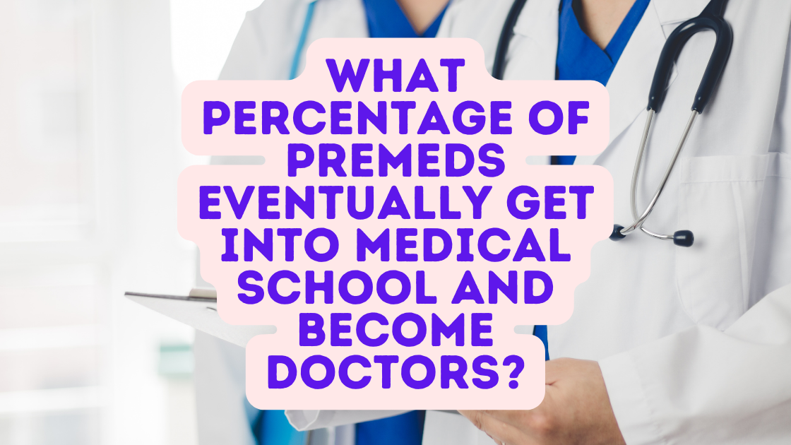 What percentage of Premeds get into med school